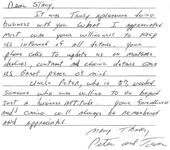 Peter testimonial letter